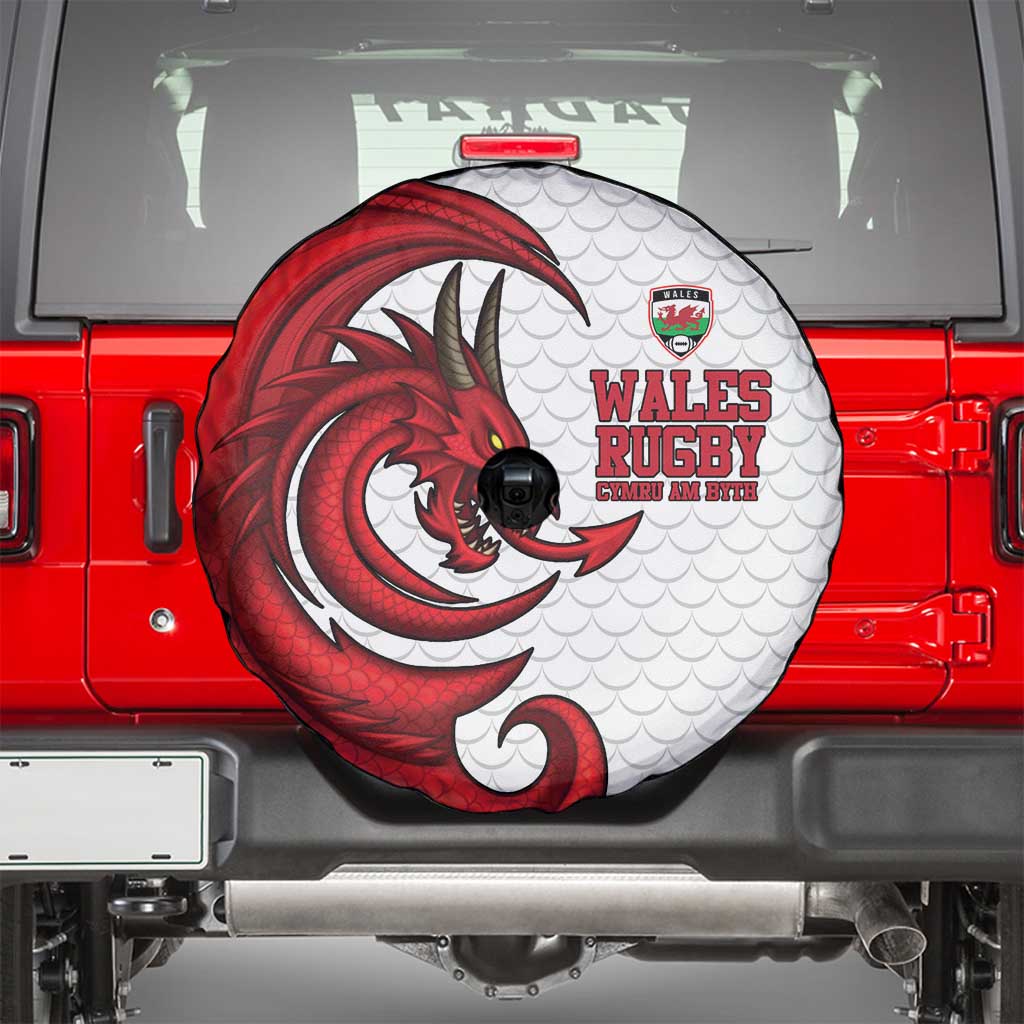 Wales Rugby Red Dragon Spare Tire Cover Cymru Am Byth - Wonder Print Shop
