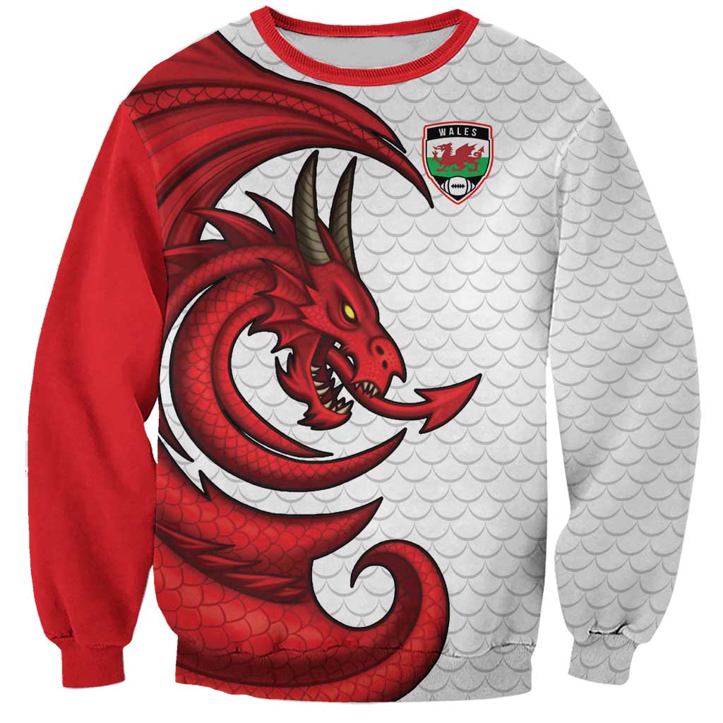 Wales Rugby Red Dragon Sweatshirt Cymru Am Byth - Wonder Print Shop