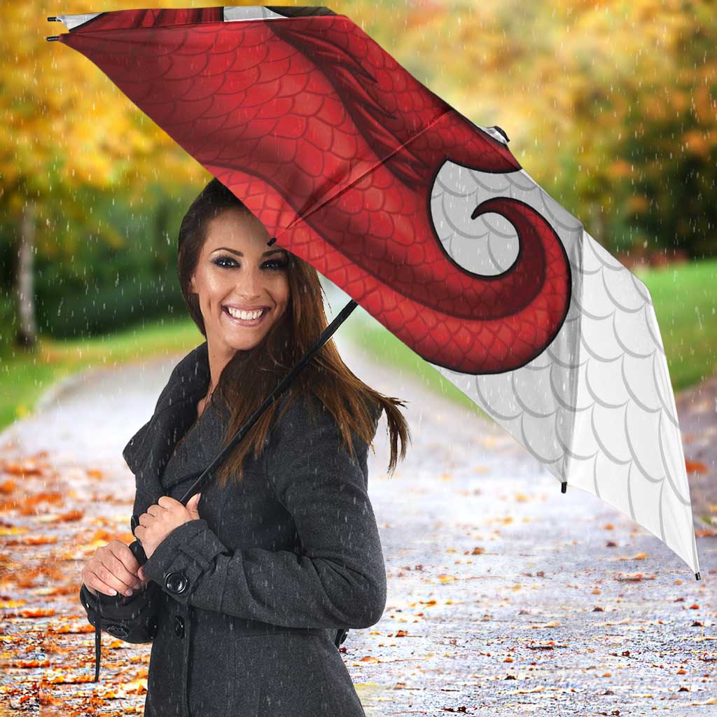 Wales Rugby Red Dragon Umbrella Cymru Am Byth - Wonder Print Shop