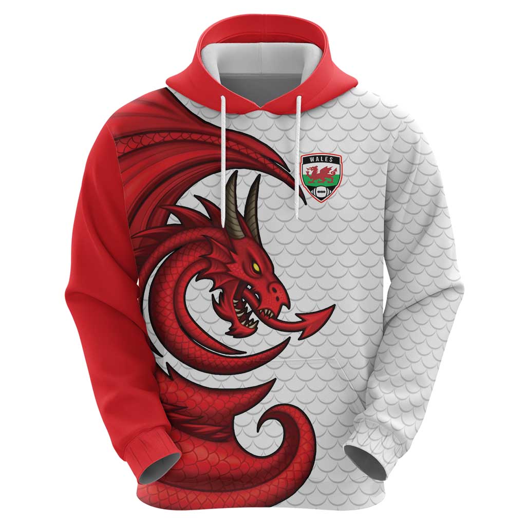 Wales Rugby Red Dragon Zip Hoodie Cymru Am Byth - Wonder Print Shop