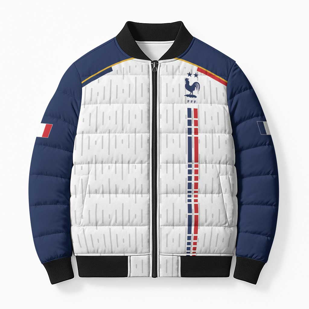 Custom World Football 2026 France Bomber Puffer Jacket Allez Les Bleus - Wonder Print Shop