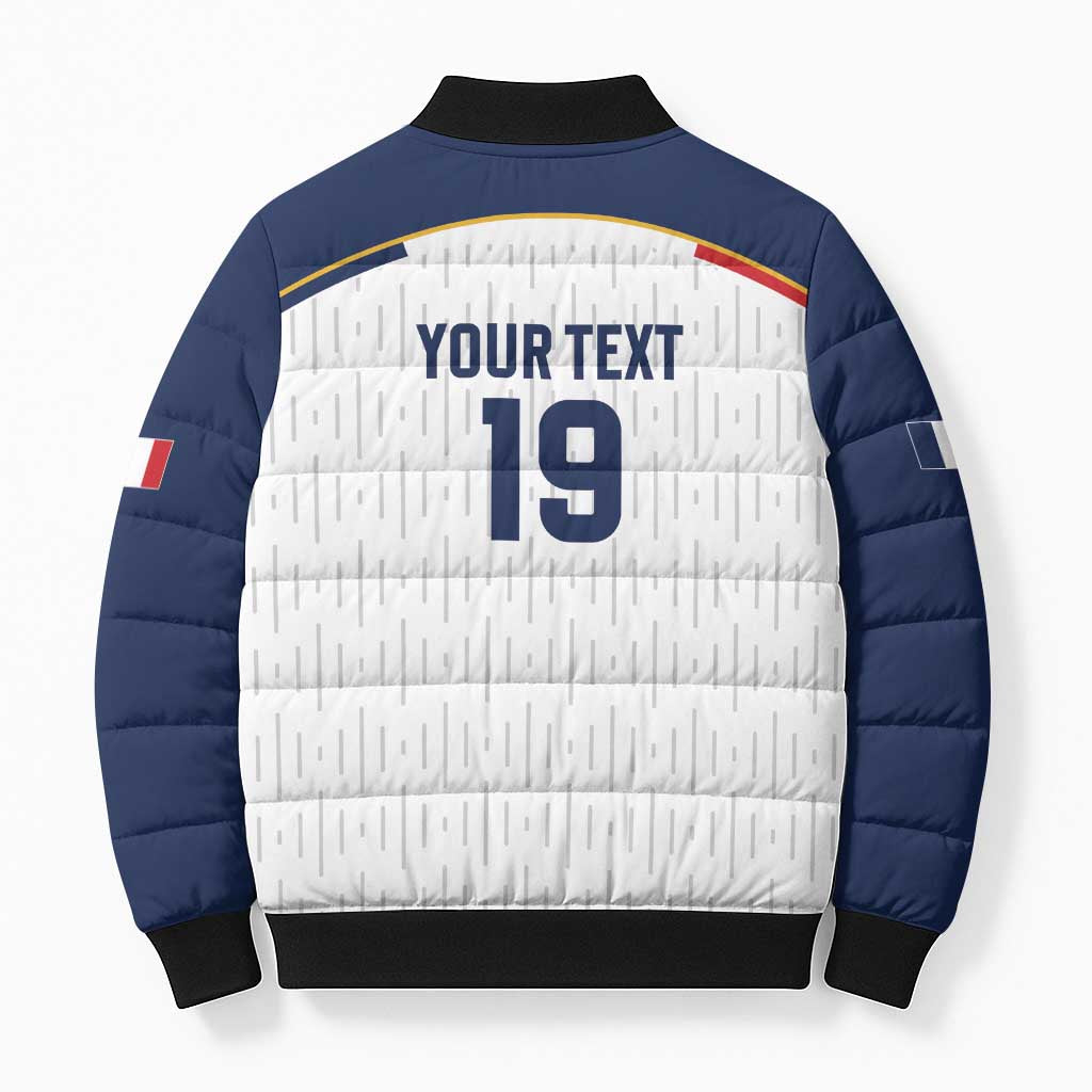 Custom World Football 2026 France Bomber Puffer Jacket Allez Les Bleus - Wonder Print Shop