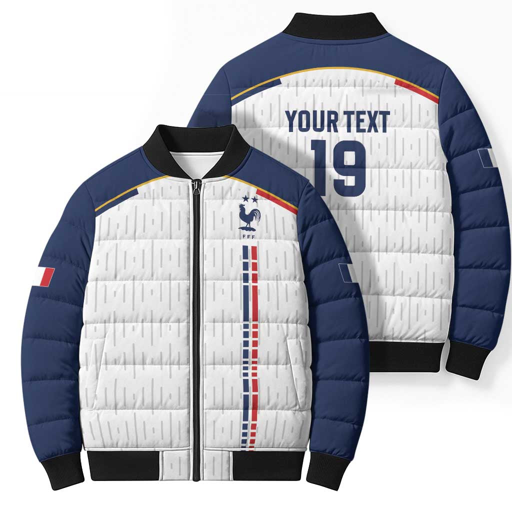 Custom World Football 2026 France Bomber Puffer Jacket Allez Les Bleus - Wonder Print Shop