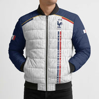 Custom World Football 2026 France Bomber Puffer Jacket Allez Les Bleus - Wonder Print Shop