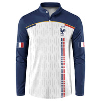 Custom World Football 2026 France Button Sweatshirt Allez Les Bleus - Wonder Print Shop