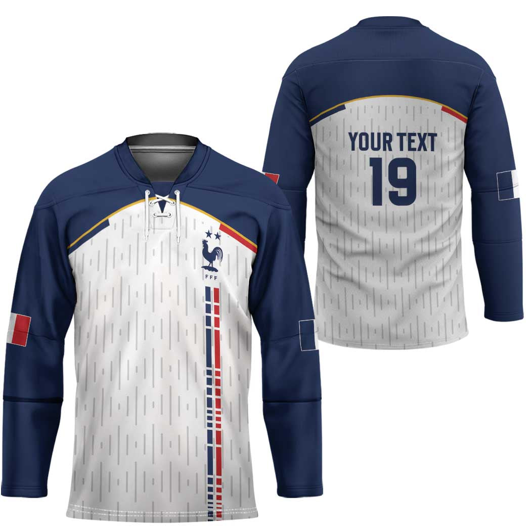 Custom World Football 2026 France Hockey Jersey Allez Les Bleus - Wonder Print Shop