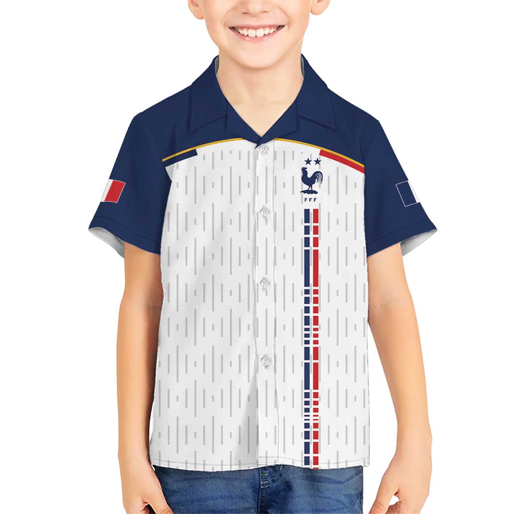 Custom World Football 2026 France Kid Hawaiian Shirt Allez Les Bleus - Wonder Print Shop
