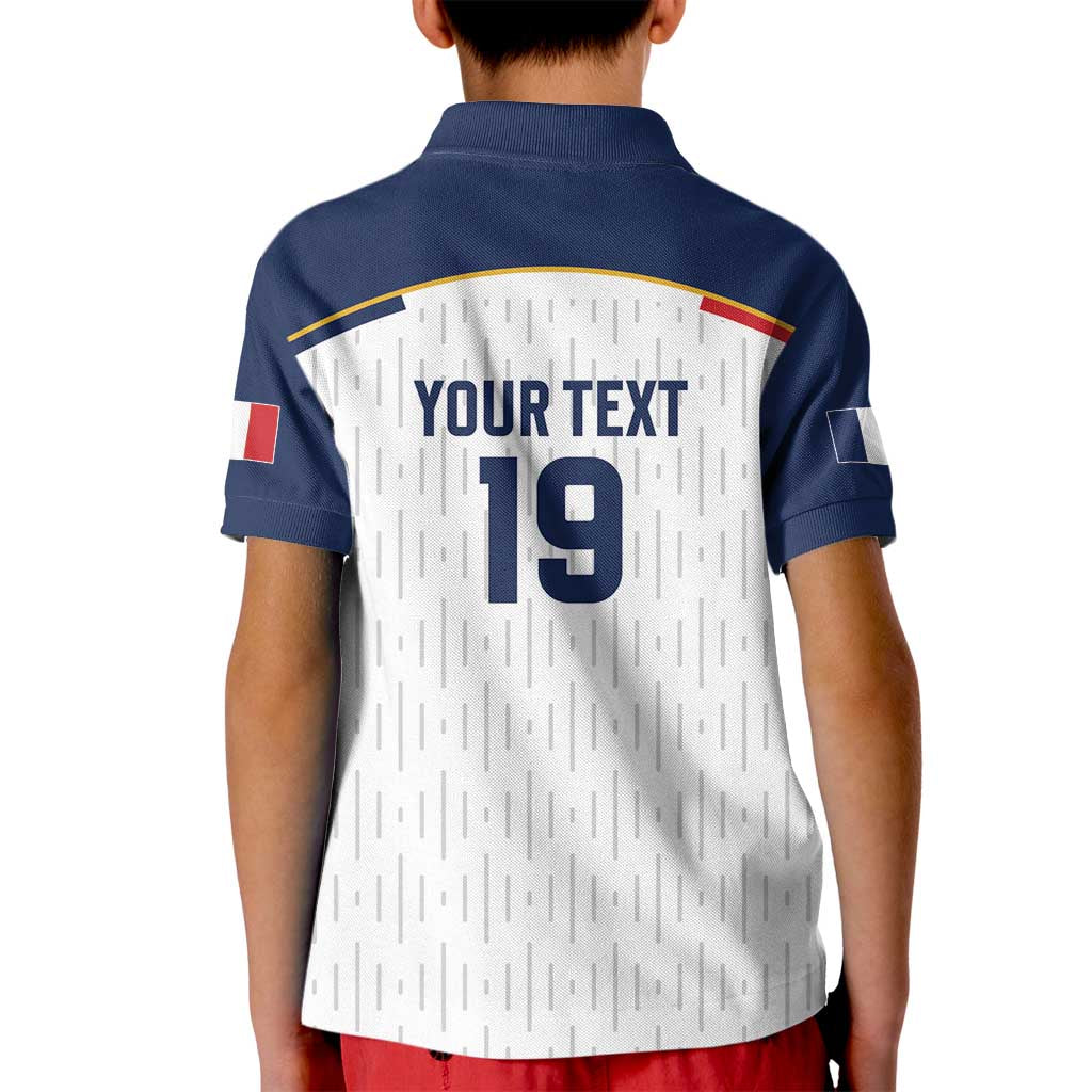 Custom World Football 2026 France Kid Polo Shirt Allez Les Bleus - Wonder Print Shop