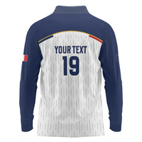 Custom World Football 2026 France Long Sleeve Polo Shirt Allez Les Bleus - Wonder Print Shop