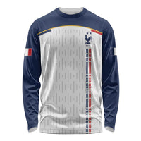 Custom World Football 2026 France Long Sleeve Shirt Allez Les Bleus - Wonder Print Shop