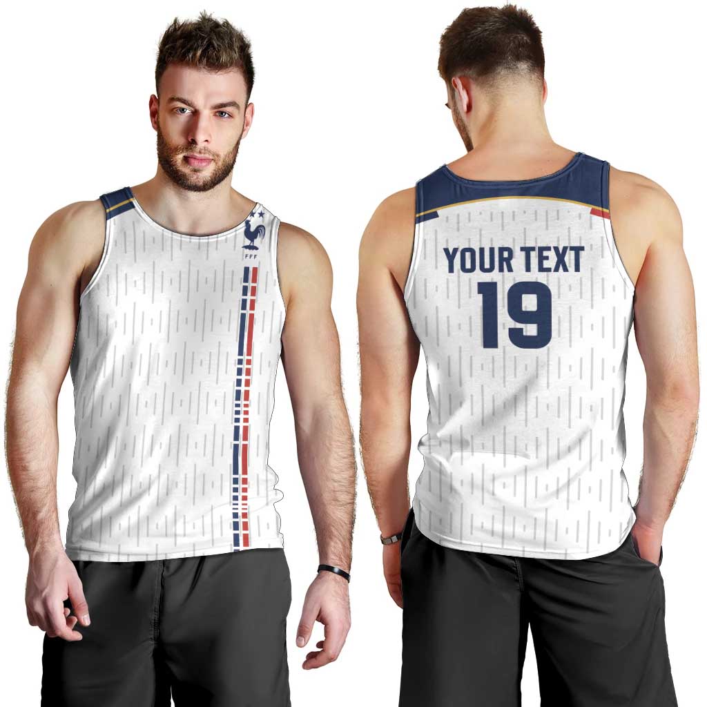 Custom World Football 2026 France Men Tank Top Allez Les Bleus - Wonder Print Shop