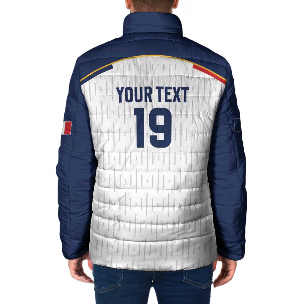 Custom World Football 2026 France Padded Jacket Allez Les Bleus - Wonder Print Shop