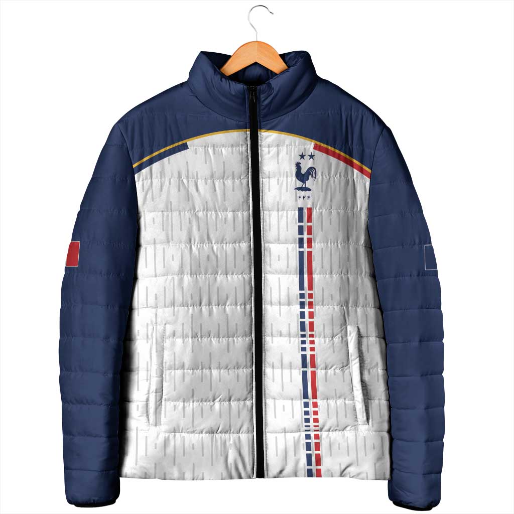 Custom World Football 2026 France Padded Jacket Allez Les Bleus - Wonder Print Shop