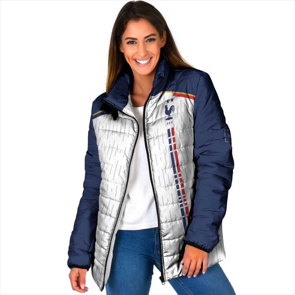 Custom World Football 2026 France Padded Jacket Allez Les Bleus - Wonder Print Shop