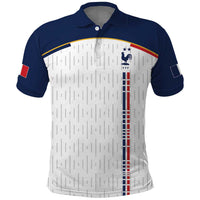 Custom World Football 2026 France Polo Shirt Allez Les Bleus - Wonder Print Shop