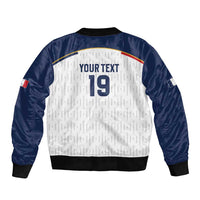 Custom World Football 2026 France Sleeve Zip Bomber Jacket Allez Les Bleus - Wonder Print Shop