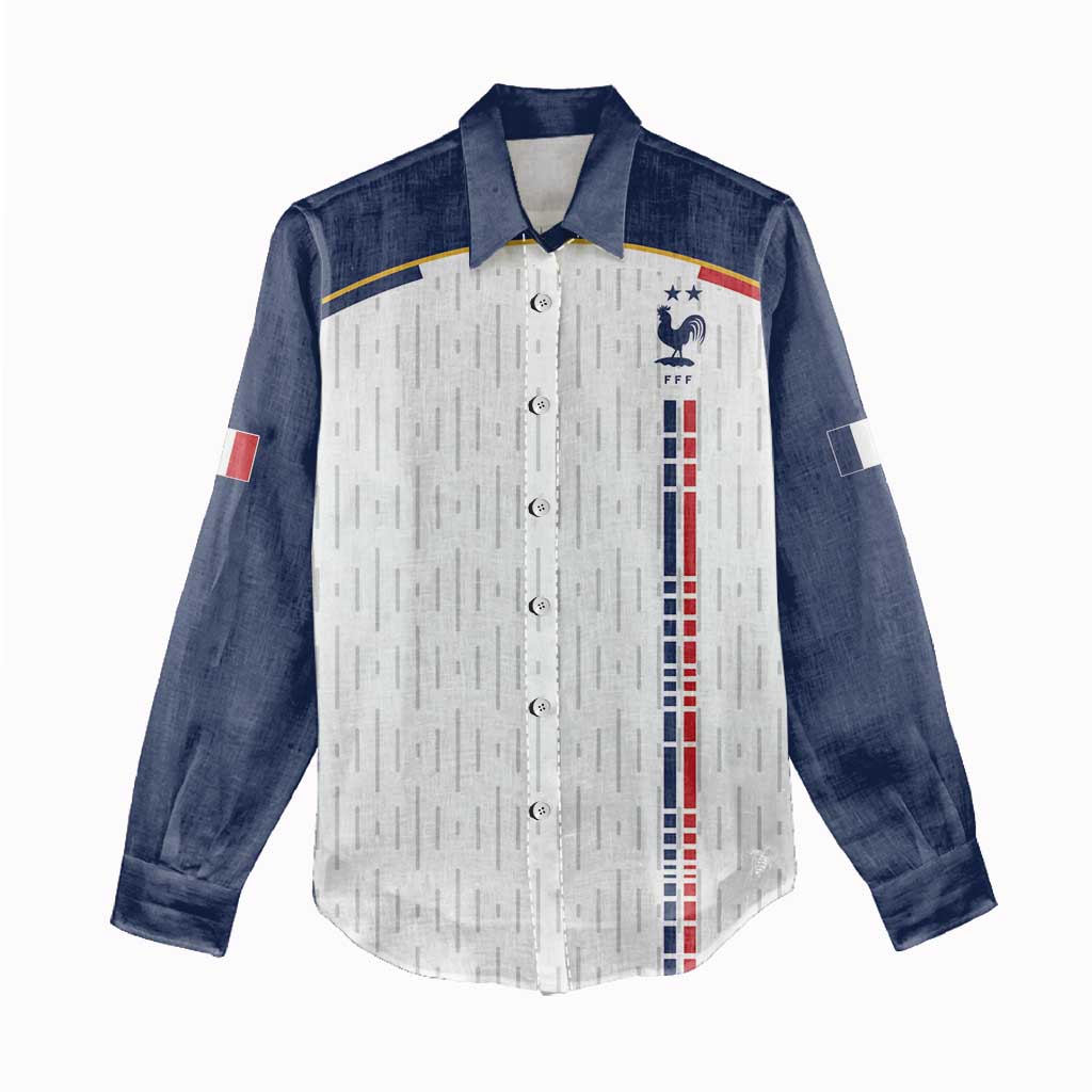 Custom World Football 2026 France Women Casual Shirt Allez Les Bleus - Wonder Print Shop