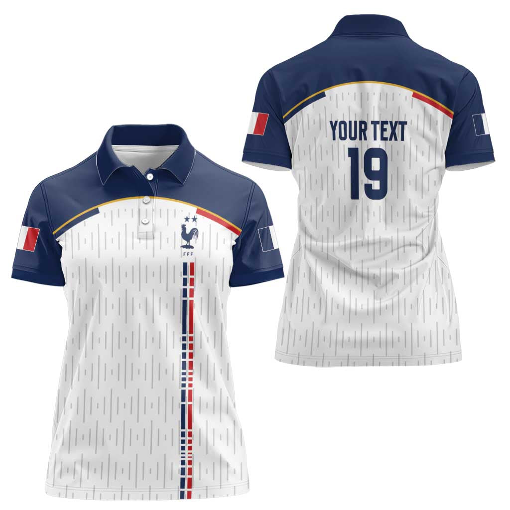 Custom World Football 2026 France Women Polo Shirt Allez Les Bleus - Wonder Print Shop