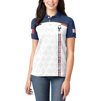 Custom World Football 2026 France Women Polo Shirt Allez Les Bleus - Wonder Print Shop
