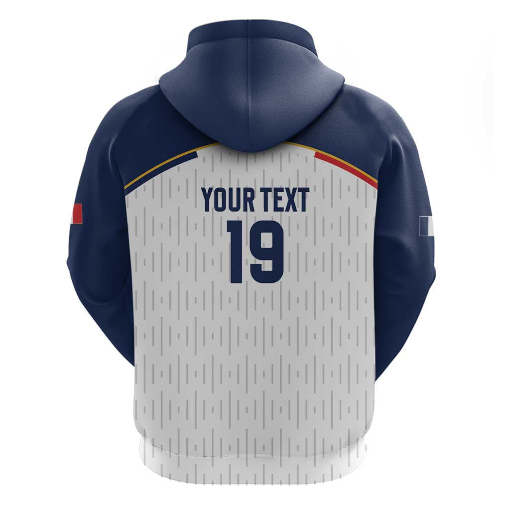 Custom World Football 2026 France Zip Hoodie Allez Les Bleus - Wonder Print Shop