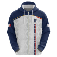 Custom World Football 2026 France Zip Hoodie Allez Les Bleus - Wonder Print Shop