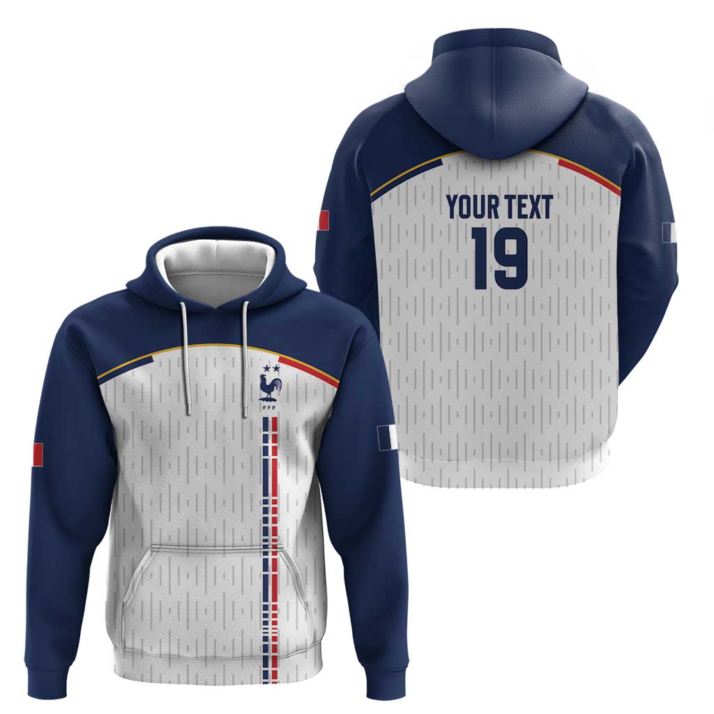 Custom World Football 2026 France Zip Hoodie Allez Les Bleus - Wonder Print Shop