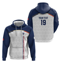 Custom World Football 2026 France Zip Hoodie Allez Les Bleus - Wonder Print Shop