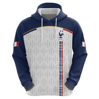 Custom World Football 2026 France Zip Hoodie Allez Les Bleus - Wonder Print Shop