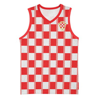 Custom World Football 2026 Croatia Basketball Jersey Vatreni Checkerboard Style - Wonder Print Shop
