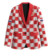Custom World Football 2026 Croatia Blazer Vatreni Checkerboard Style - Wonder Print Shop
