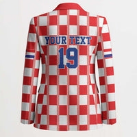 Custom World Football 2026 Croatia Blazer Vatreni Checkerboard Style - Wonder Print Shop