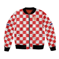 Custom World Football 2026 Croatia Bomber Jacket Vatreni Checkerboard Style - Wonder Print Shop