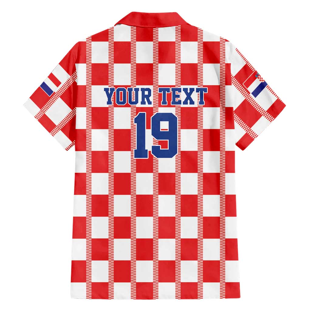 Custom World Football 2026 Croatia Hawaiian Shirt Vatreni Checkerboard Style - Wonder Print Shop