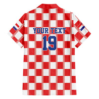 Custom World Football 2026 Croatia Hawaiian Shirt Vatreni Checkerboard Style - Wonder Print Shop