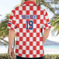 Custom World Football 2026 Croatia Hawaiian Shirt Vatreni Checkerboard Style - Wonder Print Shop