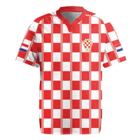 Custom World Football 2026 Croatia Rugby Jersey Vatreni Checkerboard Style - Wonder Print Shop