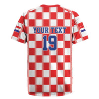 Custom World Football 2026 Croatia Rugby Jersey Vatreni Checkerboard Style - Wonder Print Shop