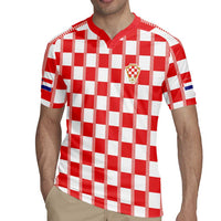 Custom World Football 2026 Croatia Rugby Jersey Vatreni Checkerboard Style - Wonder Print Shop