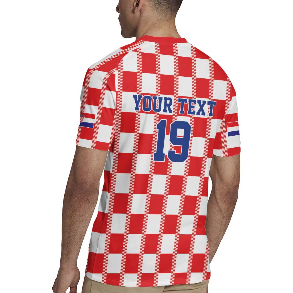 Custom World Football 2026 Croatia Rugby Jersey Vatreni Checkerboard Style - Wonder Print Shop