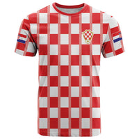 Custom World Football 2026 Croatia T Shirt Vatreni Checkerboard Style - Wonder Print Shop
