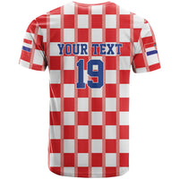 Custom World Football 2026 Croatia T Shirt Vatreni Checkerboard Style - Wonder Print Shop