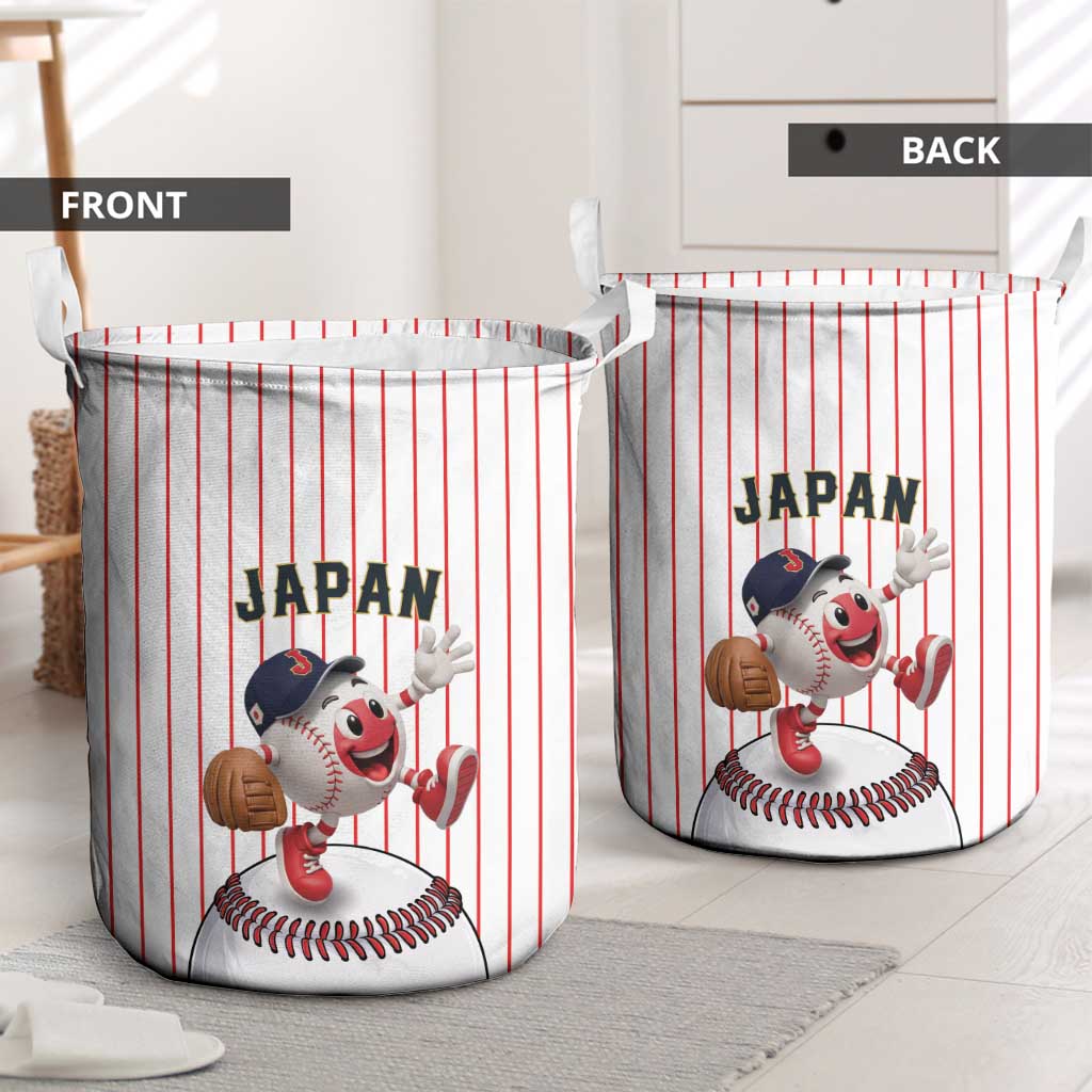 Japan Baseball Laundry Basket Japanese Flag Mascot Design