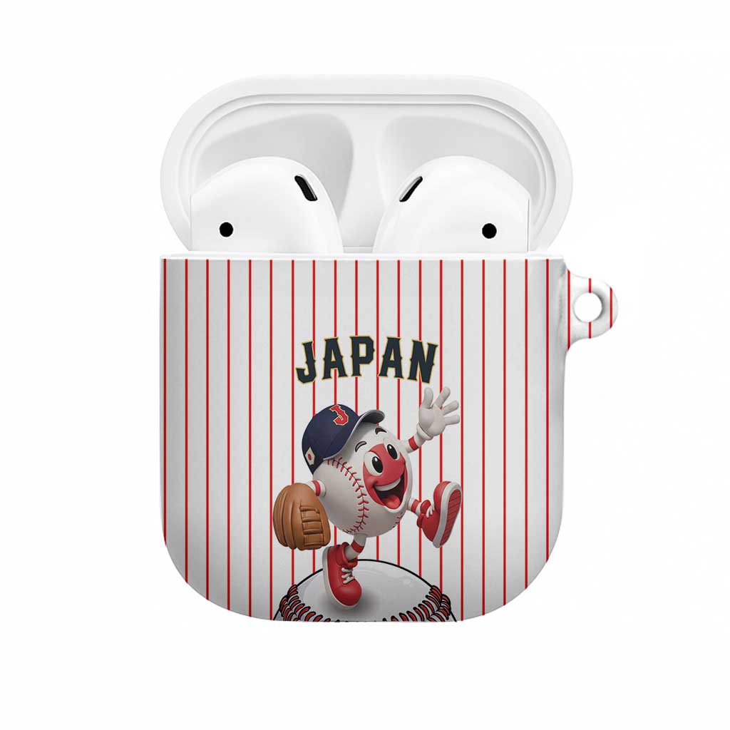 Japan Baseball AirPods Case Japanese Flag Mascot Design