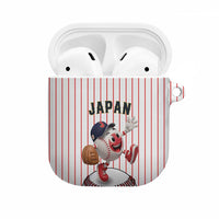 Japan Baseball AirPods Case Japanese Flag Mascot Design