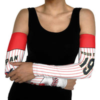 Japan Baseball Custom Arm Sleeves Japanese Flag Mascot Design