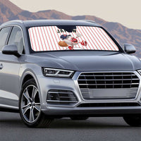 Japan Baseball Auto Sun Shade Japanese Flag Mascot Design