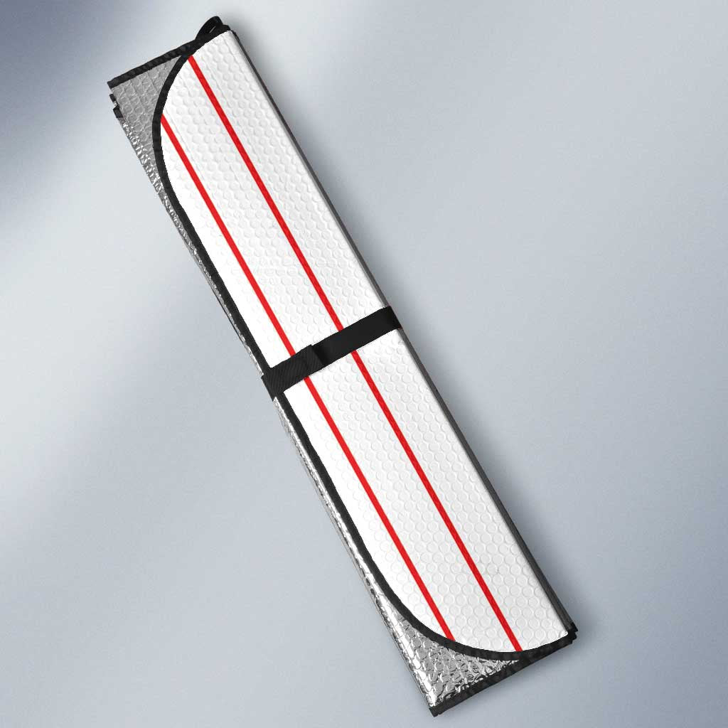 Japan Baseball Auto Sun Shade Japanese Flag Mascot Design