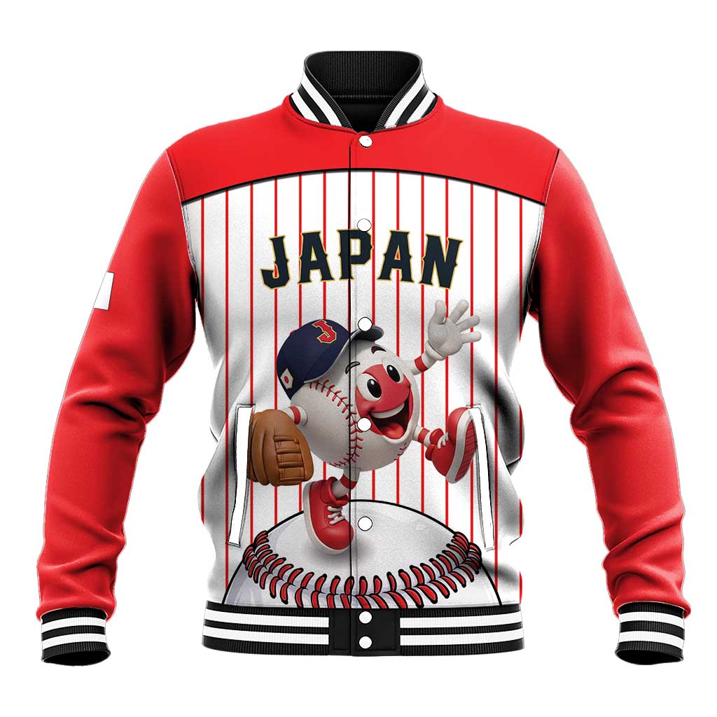 Japan Baseball Custom Baseball Jacket Japanese Flag Mascot Design