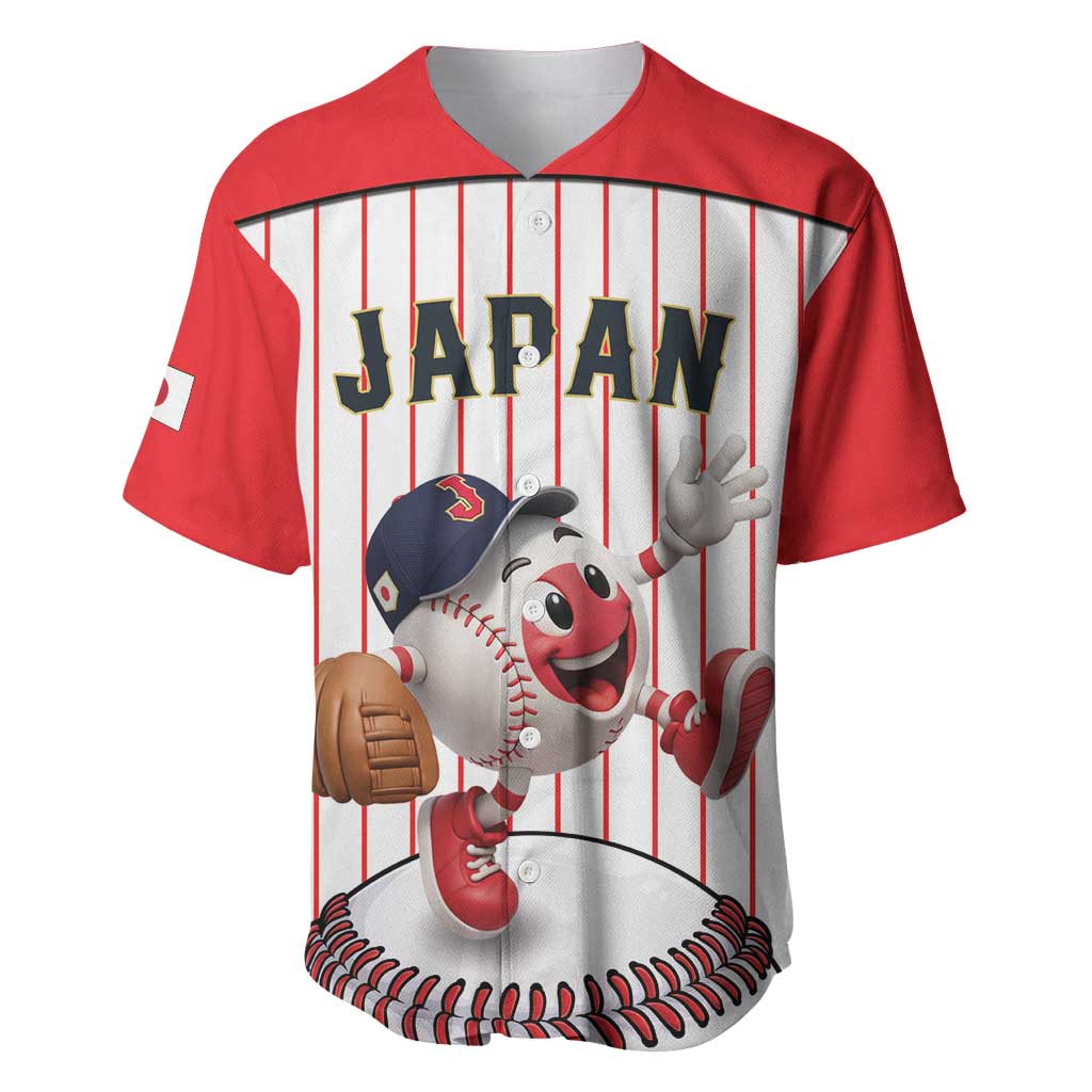 Japan Baseball Custom Baseball Jersey Japanese Flag Mascot Design