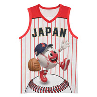 Japan Baseball Custom Basketball Jersey Japanese Flag Mascot Design